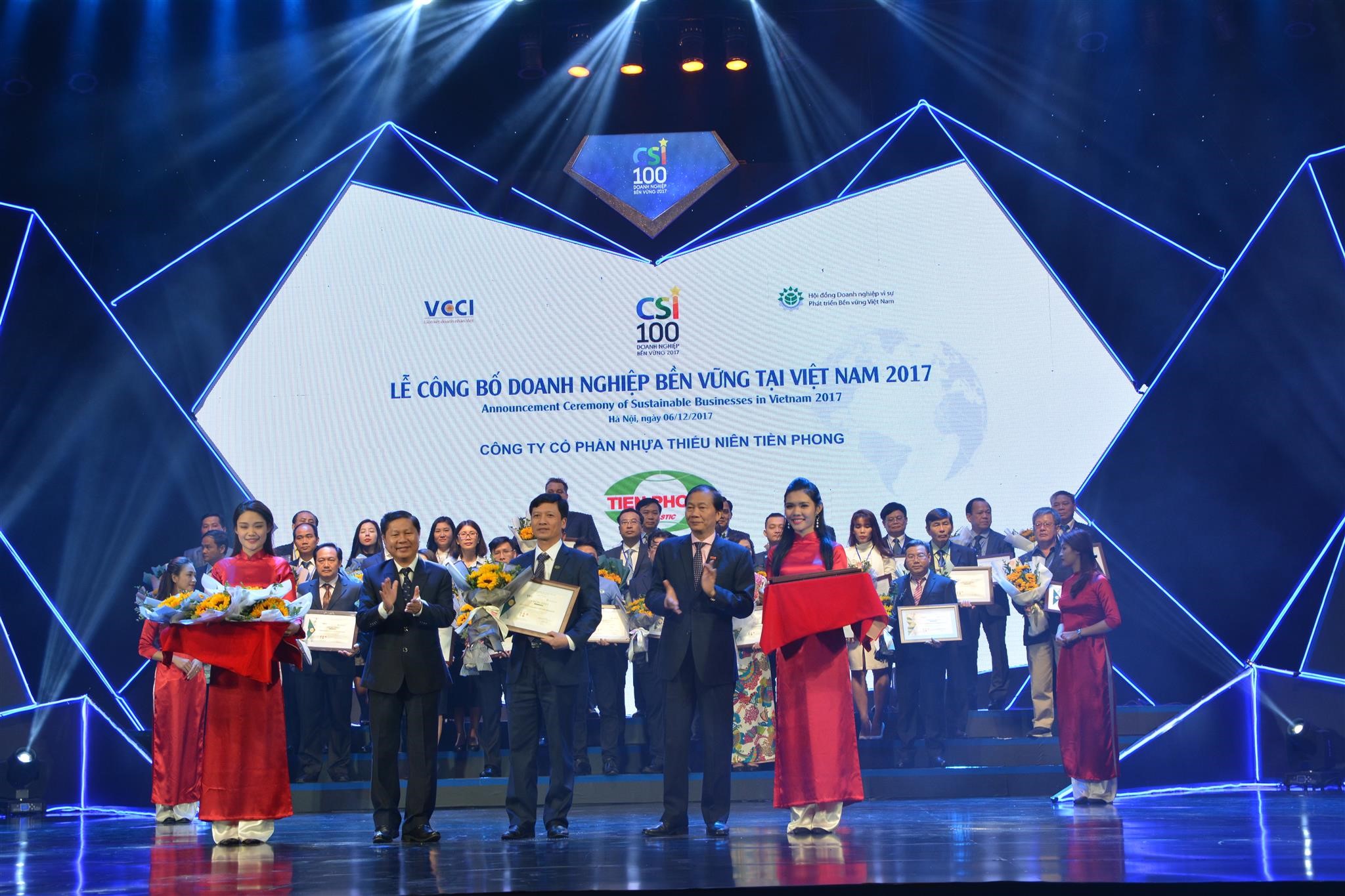 NTP được vinh dự nằm trong top 100 doanh nghiệp bền vững tại Việt Nam năm 2017