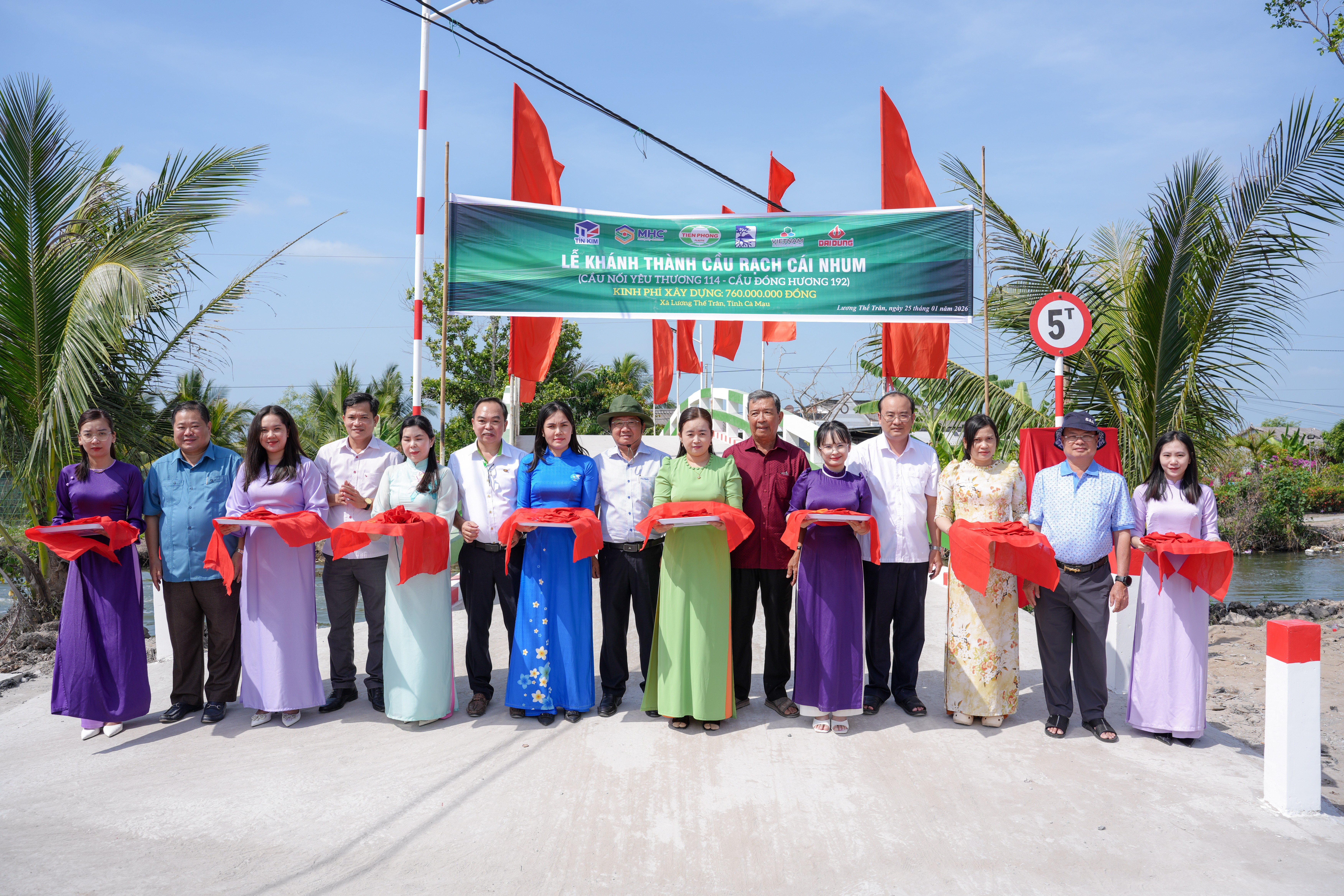 KHÁNH THÀNH CẦU NỐI YÊU THƯƠNG SỐ 114 - CẦU RẠCH CÁI NHUM